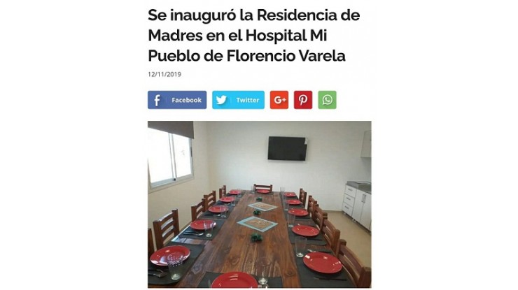 La  reinauguración de la Residencia de Madres